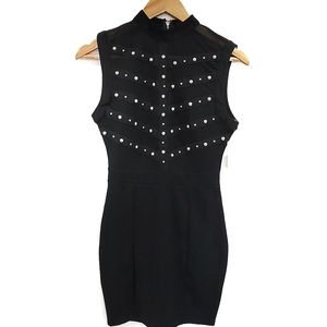 Black Dress w/ Gold Studs